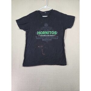 Hornitos Tequila‎ Shirt Mens Medium M Regular Cotton Drink Party Crew Neck Draft